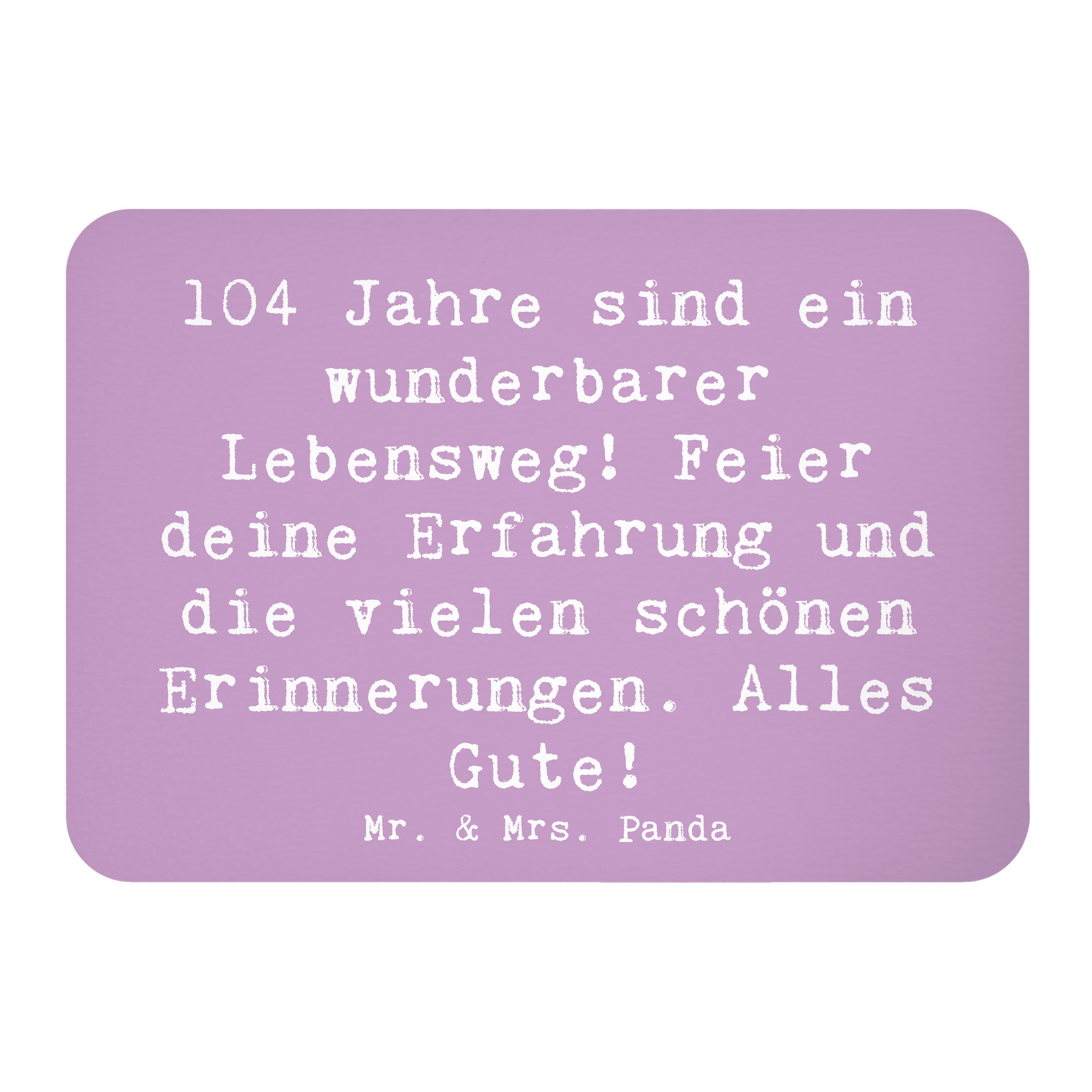 Magnet Spruch 104. Geburtstag - Lavendeltraum - Geschenk, Geburtstagsgeschen