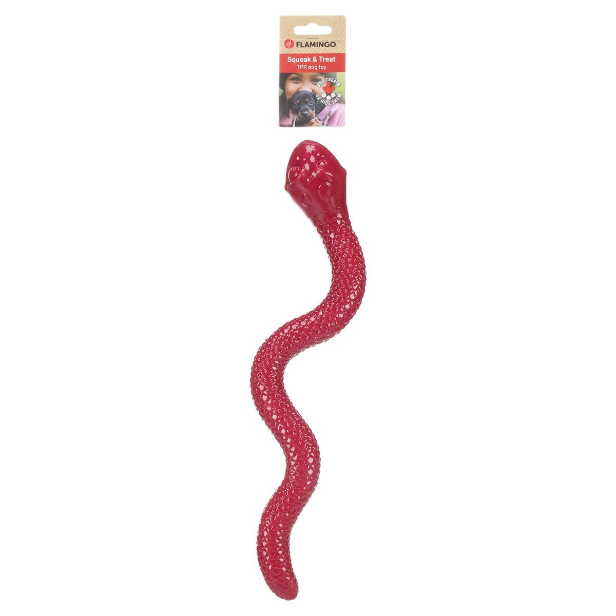 Flamingo Tier-Intelligenzspielzeug Hundespielzeug TPR Sneaky Snake bordeaux günstig online kaufen