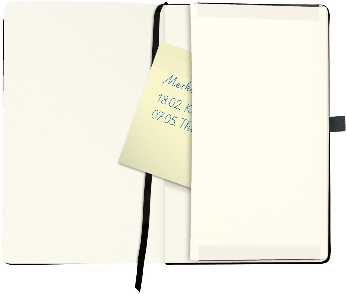 Herlitz Notizbuch Notizbuch Classic A5 96 Blatt blanko schwarz my.book