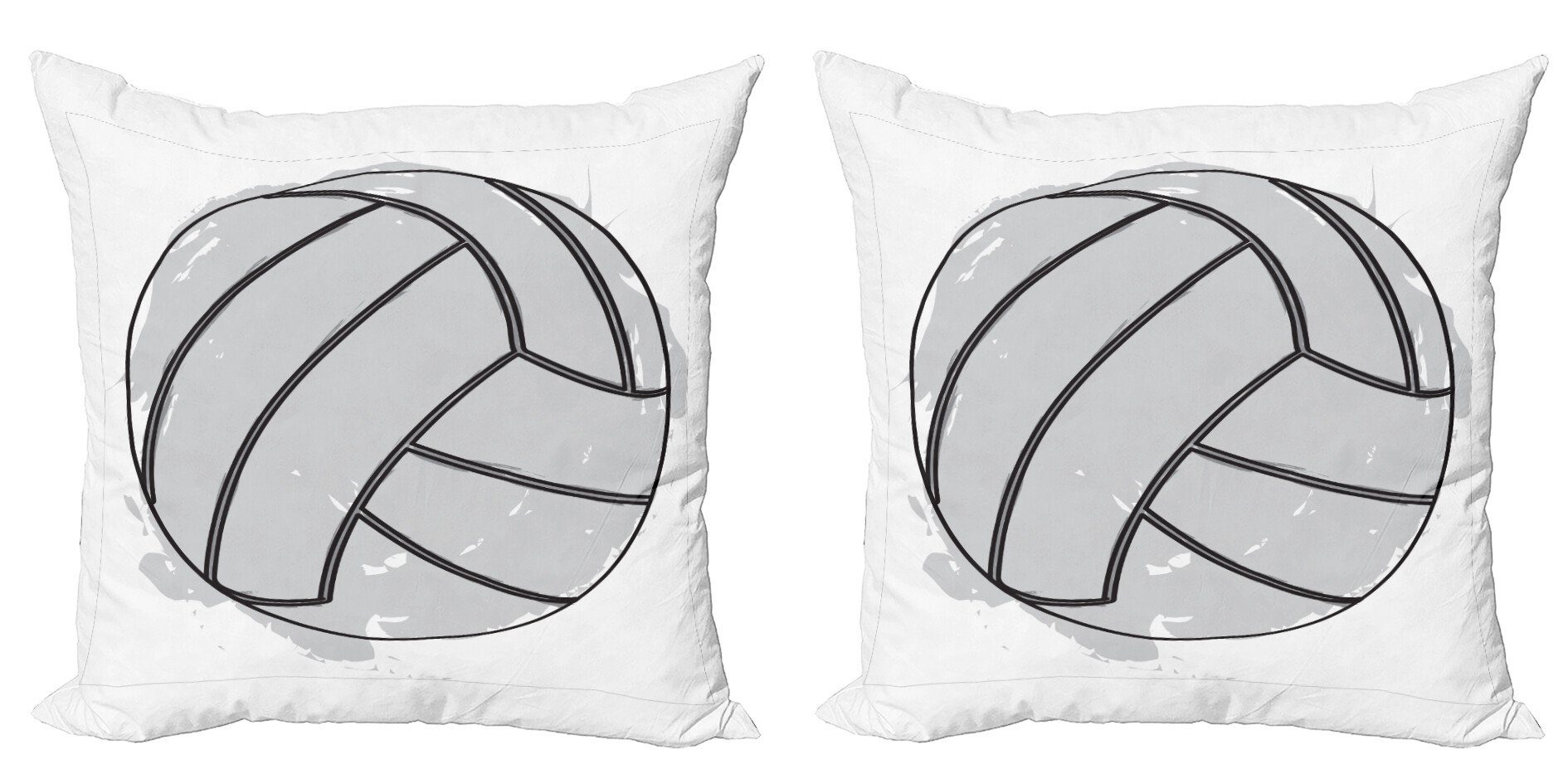 Volleyball Kissenbezüge Abakuhaus Accent (2 Digitaldruck, Stück), Doppelseitiger Aquarell-Farben-Kunst Modern