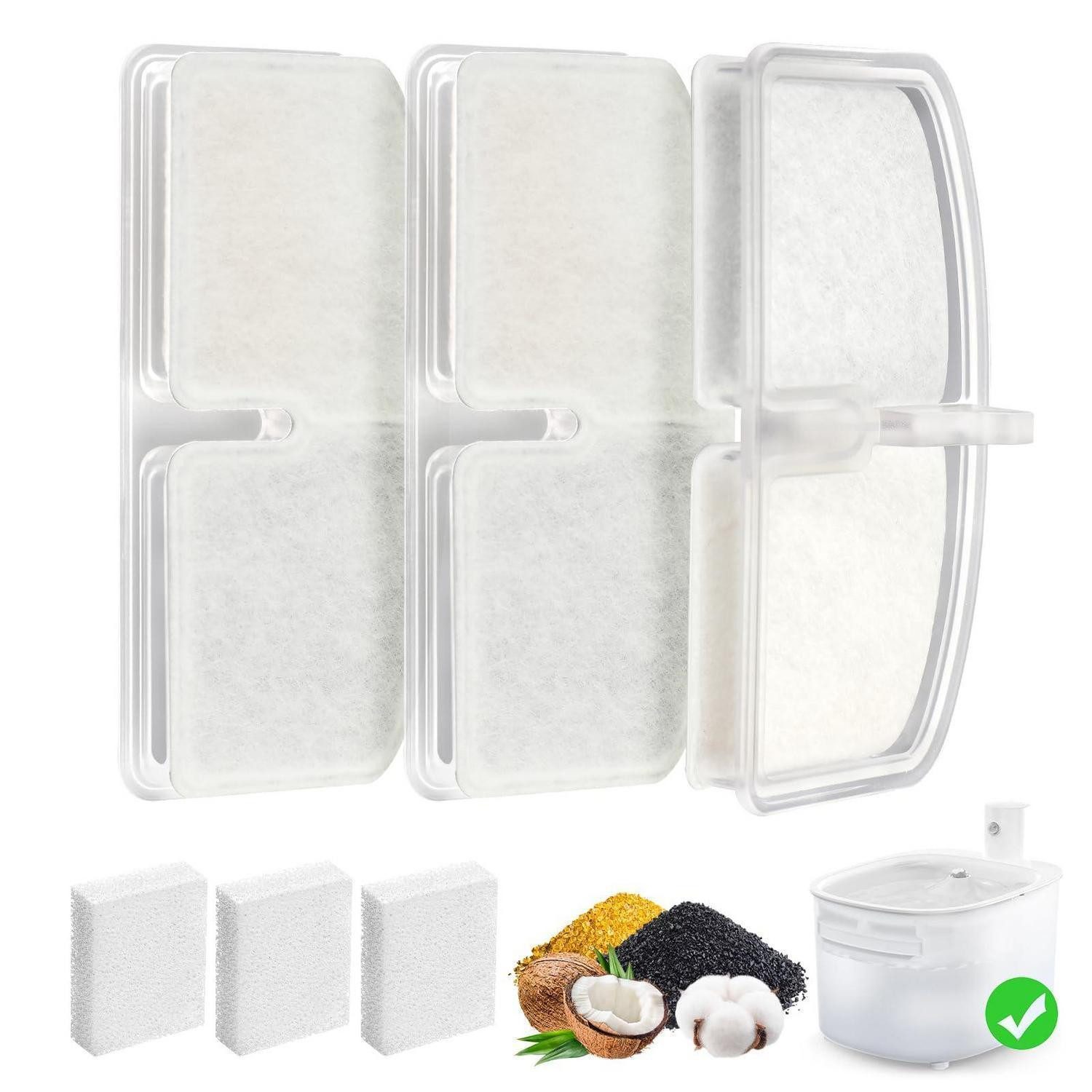 LuxusKollektion Trinkbrunnen Trinkbrunnen Katze Filter 3er Pack