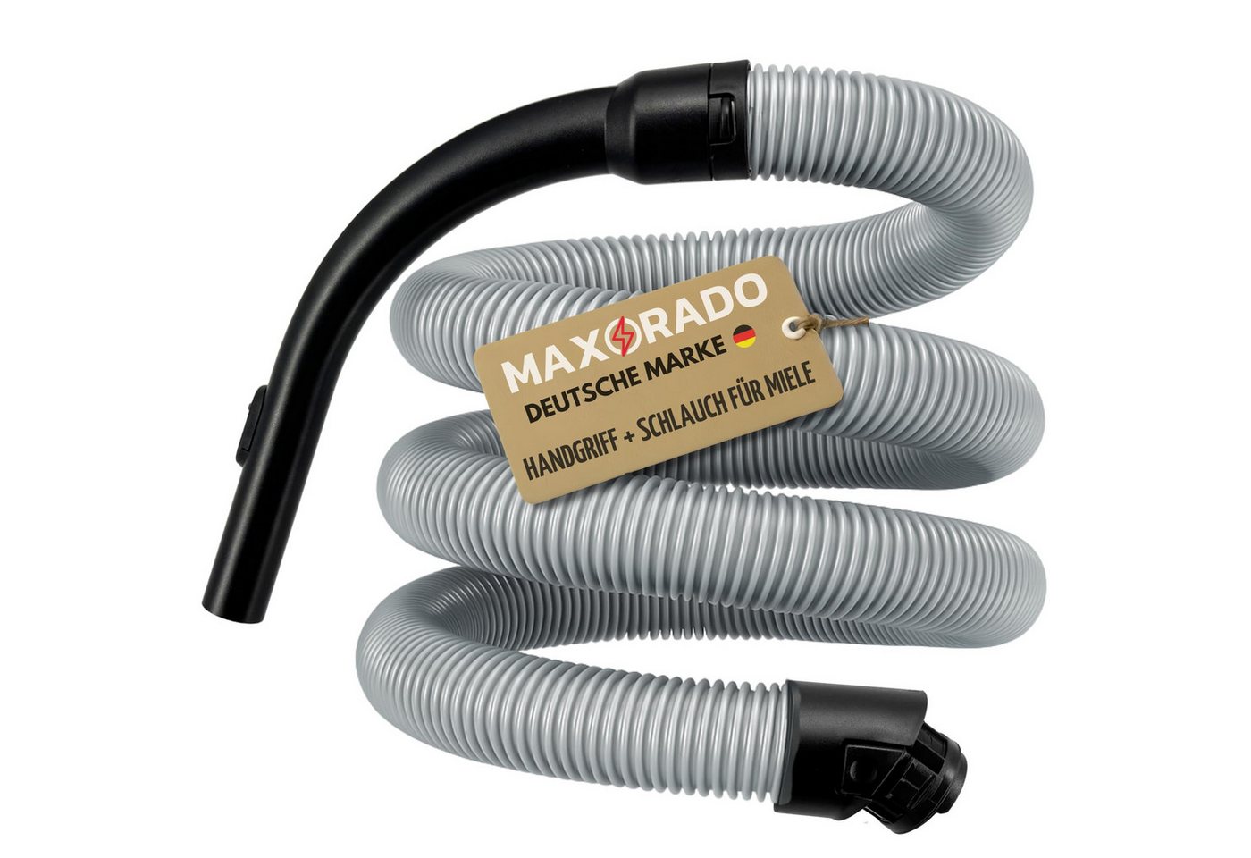 Maxorado Staubsaugerschlauch Staubsauger Handgriff + Schlauch für Miele C2 C3 S8 S8340 S8360 S8370, Zubehör für Compact C2, Complete C3, S8790, S8730, S8710, S8520, S8510, S8370, S8340, Compact C2, Complete C3, S8790, S8730, S8710
