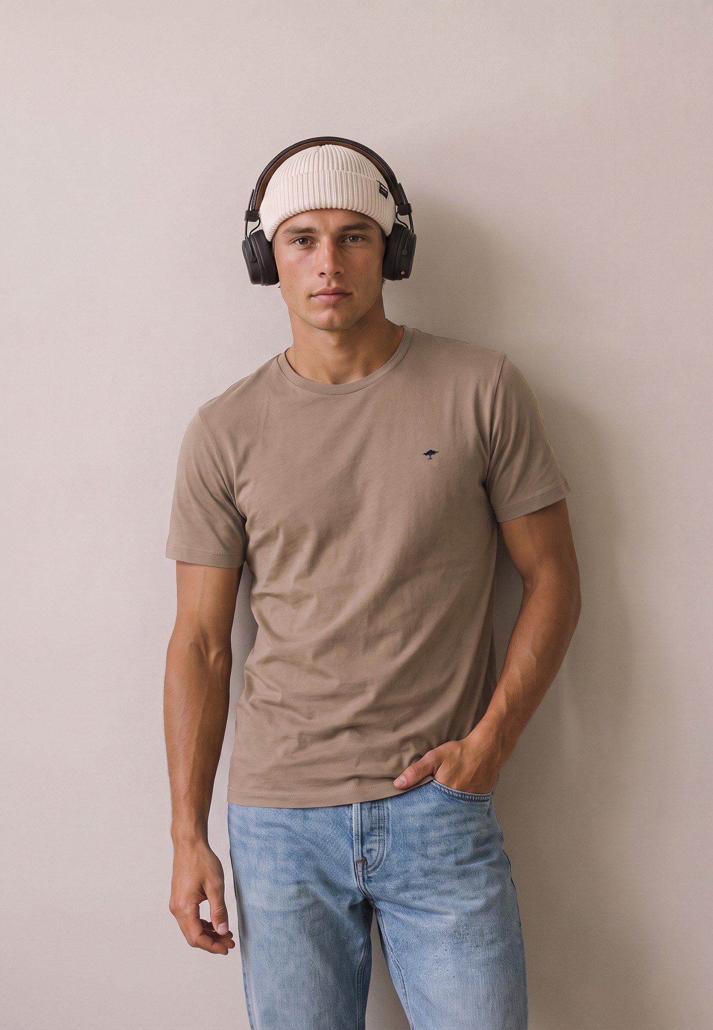 FYNCH-HATTON T-Shirt mit Logo-Stickerei