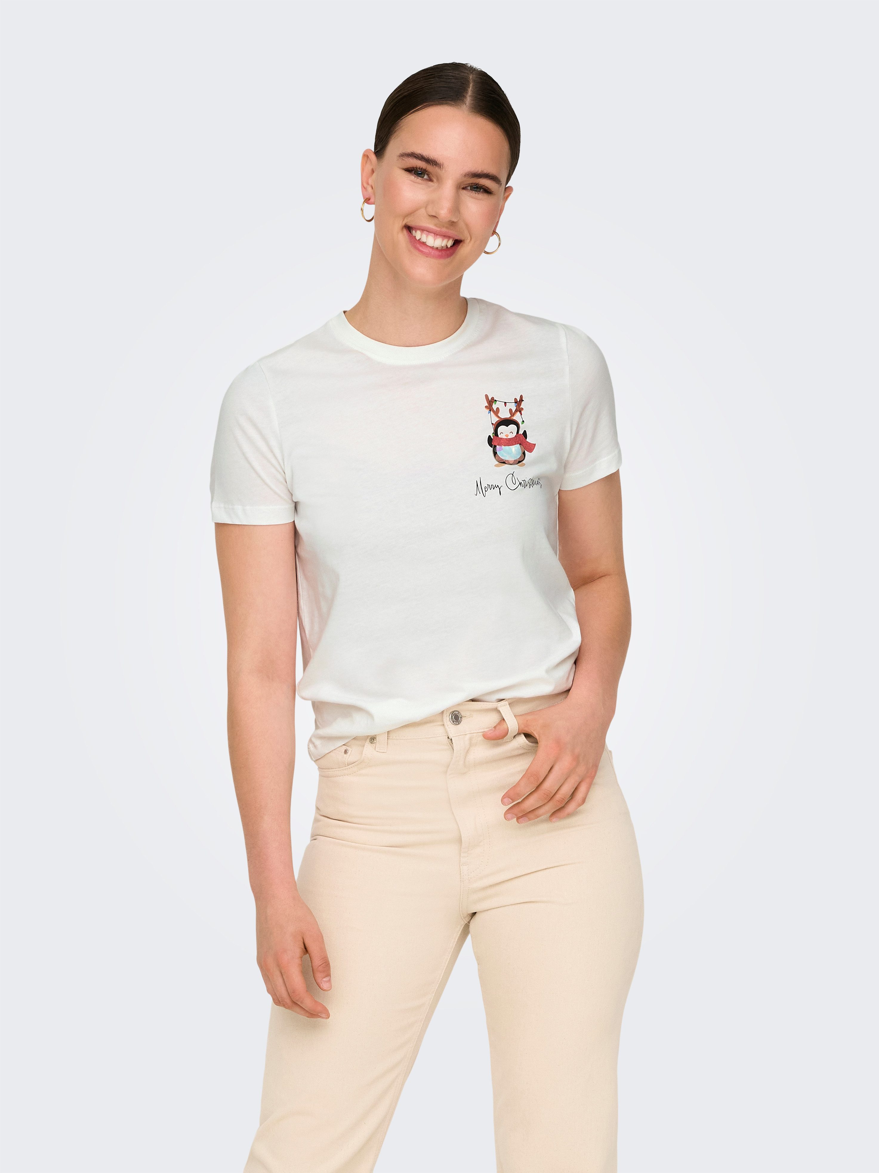 ONLY Kurzarmshirt ONLKITA LIFE REG S/S günstig online kaufen