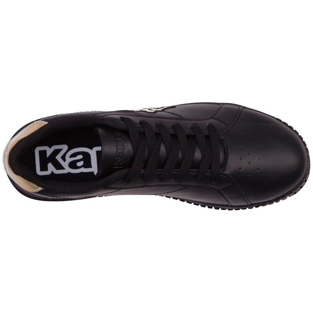 - Sneaker Kappa mit irrisierenden black-gold Details