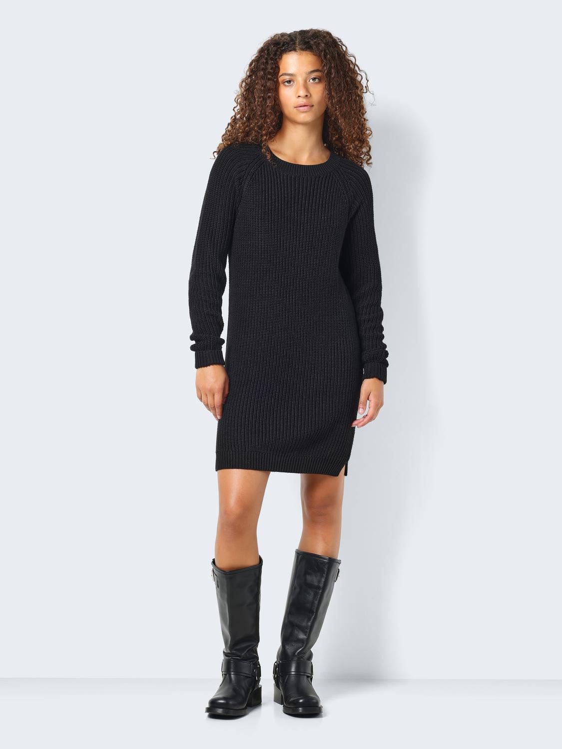 Noisy may Strickkleid NMSIESTA L/S O-NECK KNIT DRESS NOOS