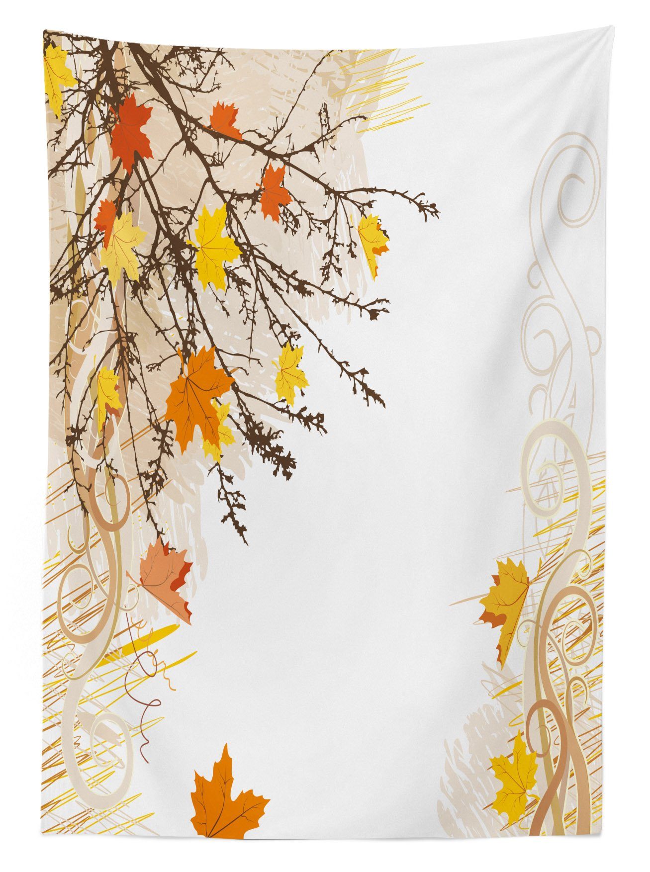 Tischdecke Farben, Bereich Klare Abakuhaus Farbfest den Außen Wald Ahornblätter Für geeignet Waschbar im Herbst