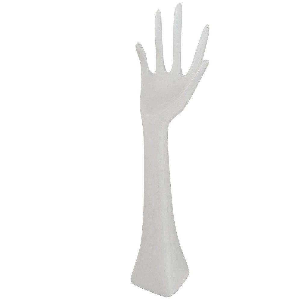 BOLTZE GRUPPE Schmuck Etagere Schmuckhand Schmuckhalter Hand Kunstharz weiß H 34 cm Stückpreis