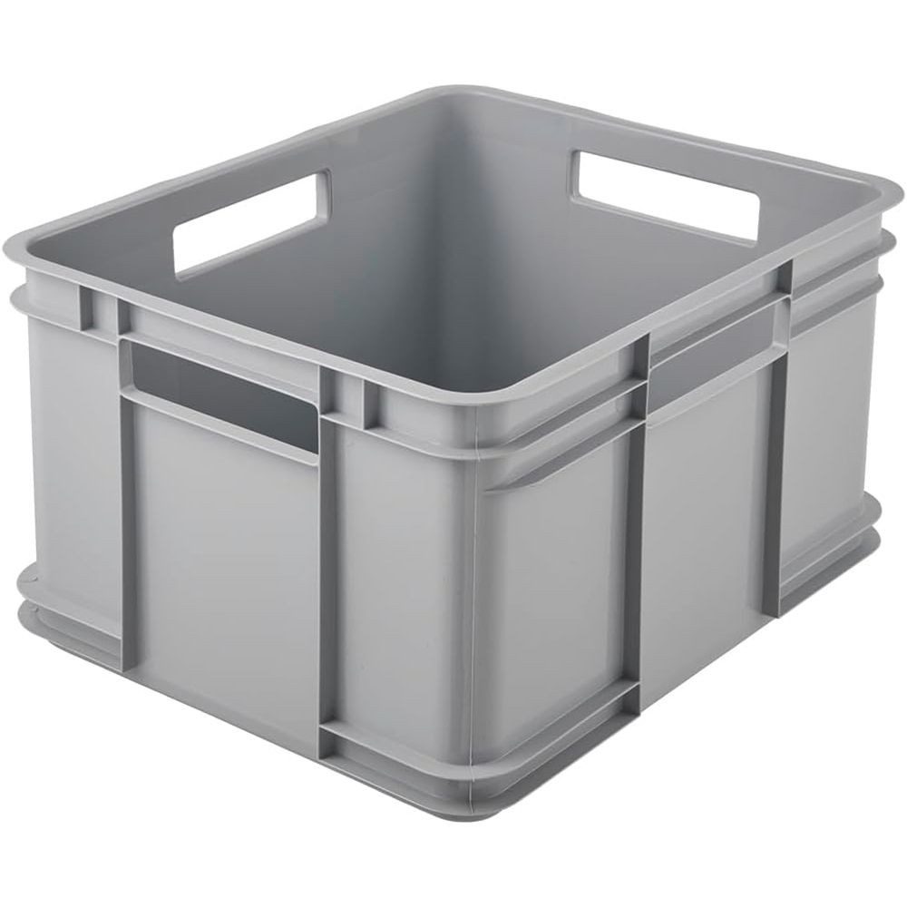 keeeper Aufbewahrungsbox keeeper Euro-Box Bruno XL 43x35x24 cm 28,0 Ltr. Eco Stone Grey Stapelb