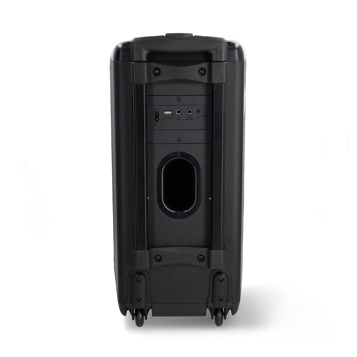 Nedis SPPT2480BK Lautsprecher 2.0 (Bluetooth®, 240 W, Bluetooth, TWS, Mikrofoneingang. Für flexible Nutzung, mit Licht)