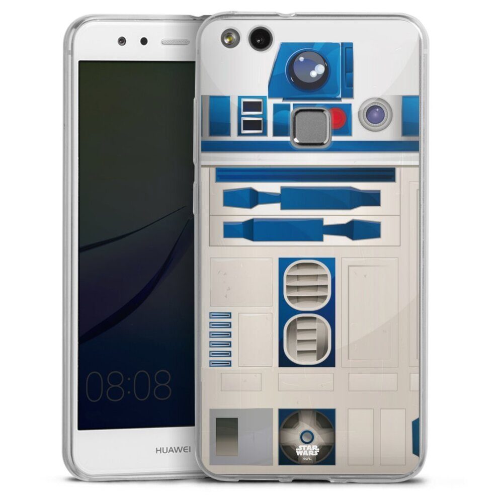 DeinDesign Handyhülle Star Wars R2D2 Fanartikel R2D2 Closeup - Star Wars, Huawei P10 lite Slim Case Silikon Hülle Ultra Dünn Schutzhülle