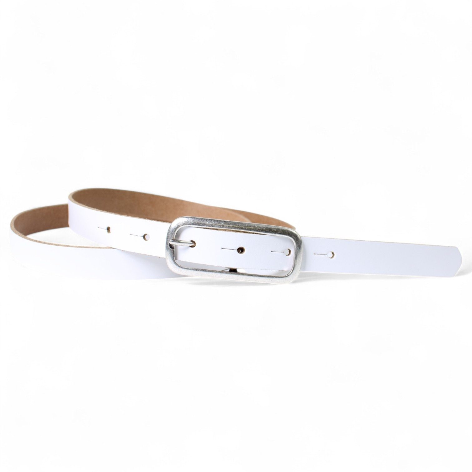 Taillengürtel Damen Rindleder schmal