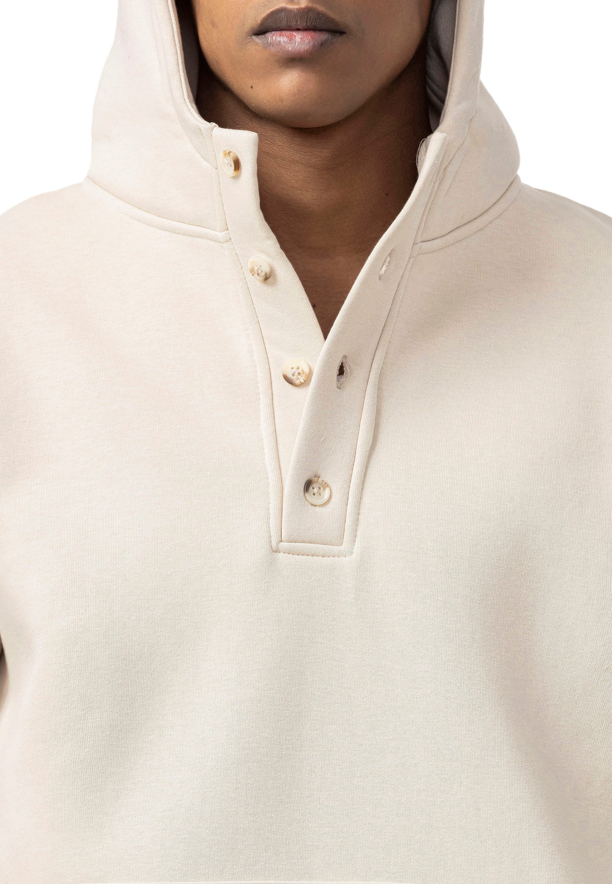 RedBridge Hoodie Oversized mit Knopfleiste und Kängurutasche – Bild 3 von 5