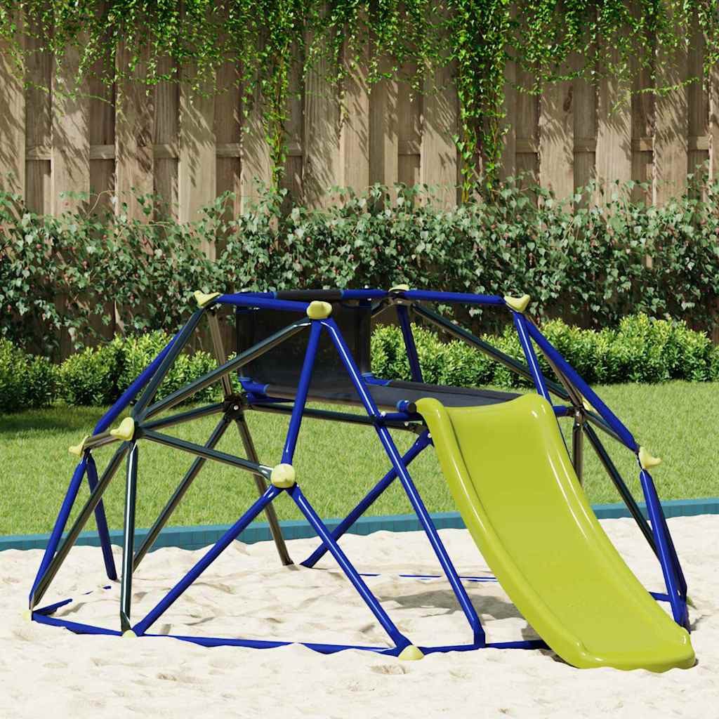 vidaXL Klettergerüst, Kletter Dome Blau Stahl