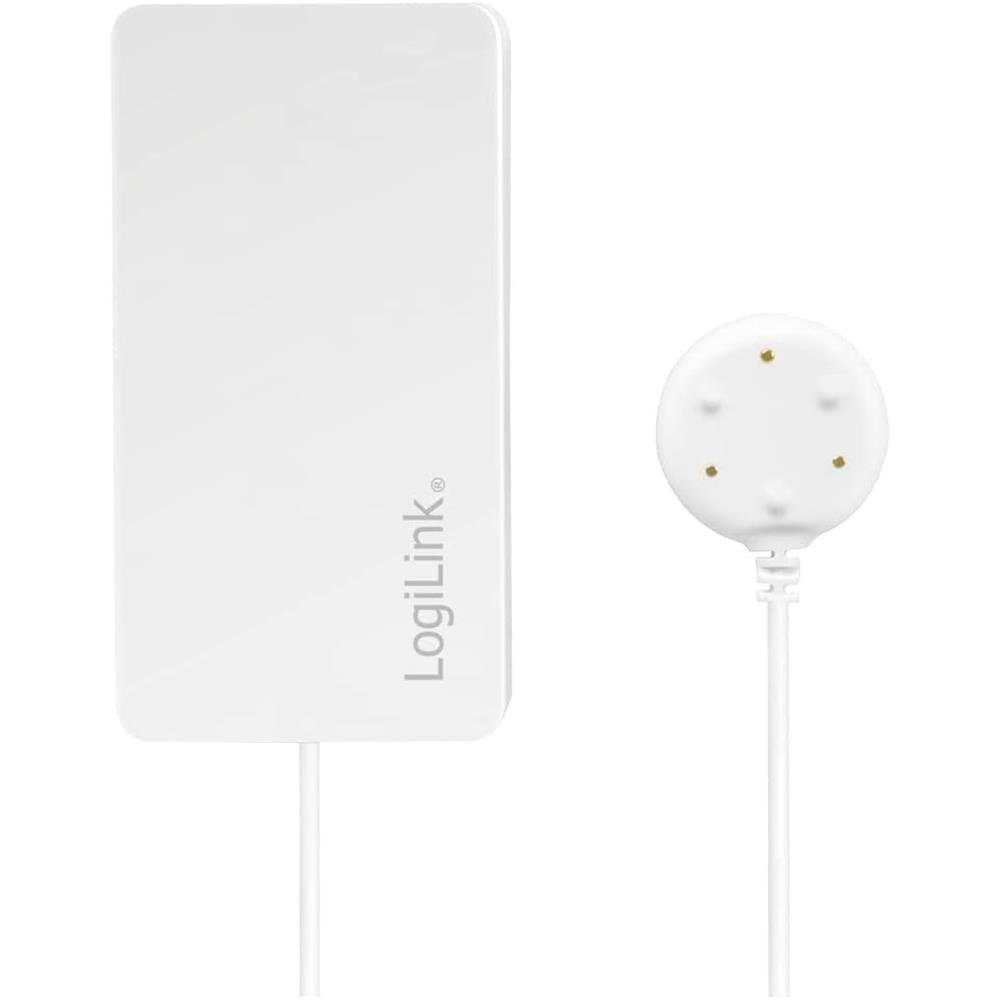 LogiLink Wi-Fi Smart Wasserlecksensor Smart-Home-Zubehör, für Waschmaschine oder Spülmaschine, Tuya kompatibel