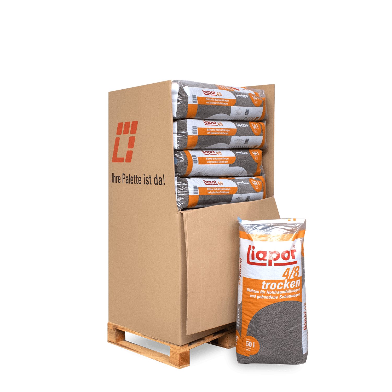 Blähton Fein Schüttung, (Palette, 13-St)