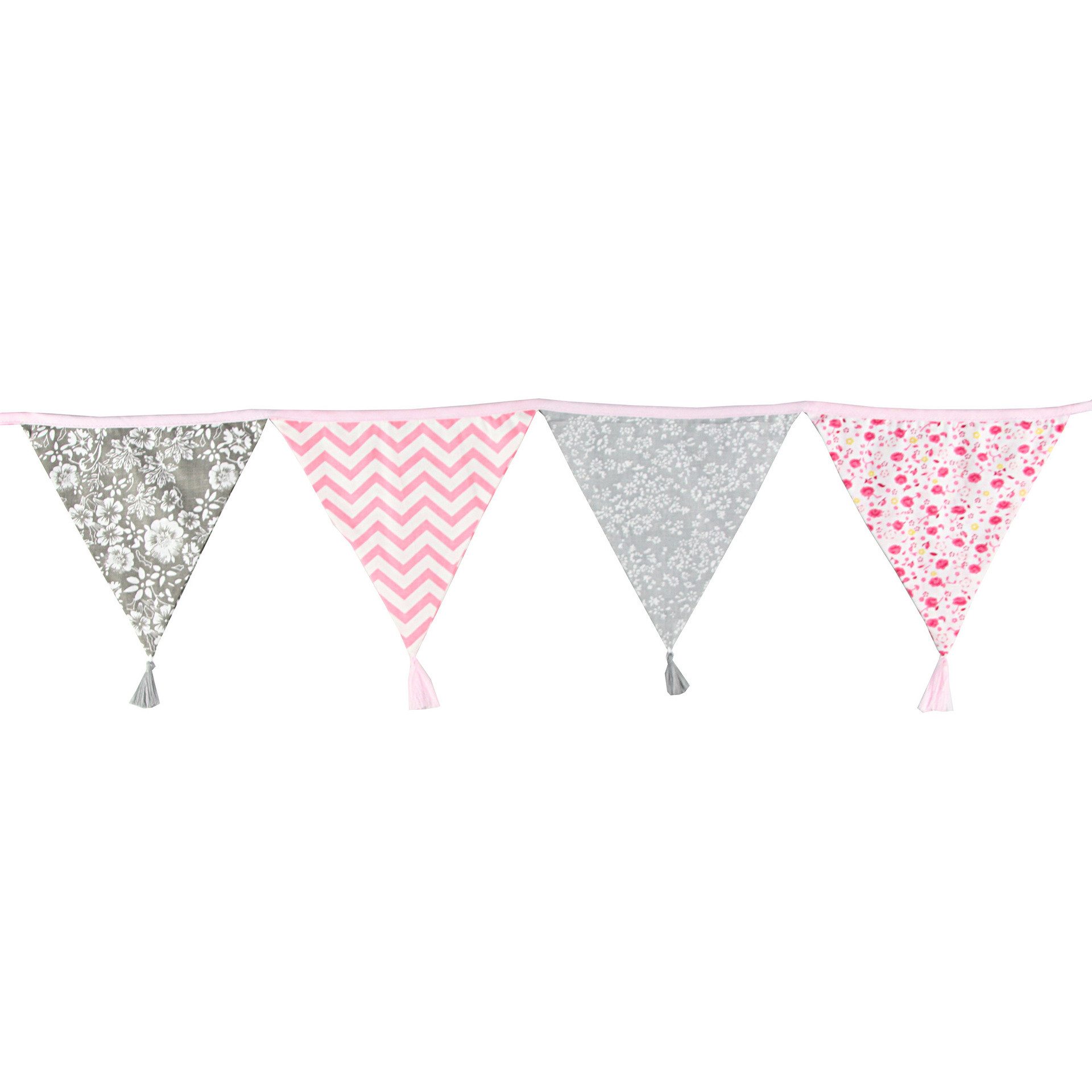 Coonoor Hängedekoration Wimpelkette Kinderzimmer,Girlande Kinderzimmer Deko zum Aufhängen (Musselin Baumwolle Stoff Wimpelkette), Hausbett Deko Mädchen&Jungen,Wanddeko Geschenk,Babyzimmer Dekoration