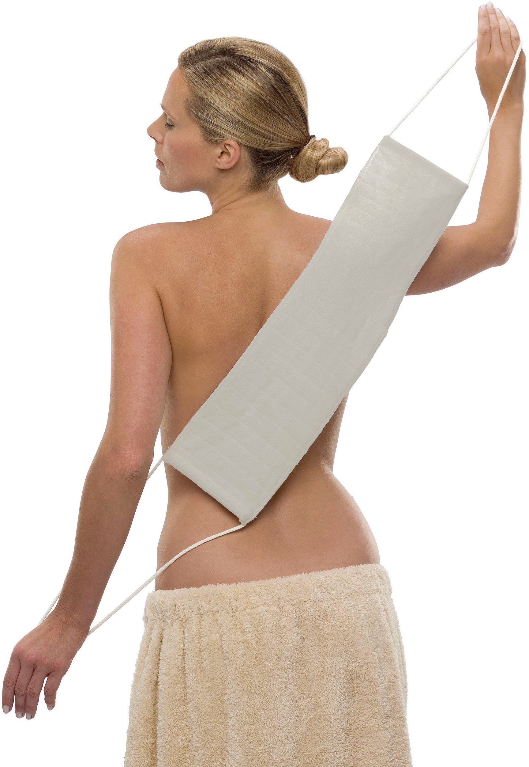 Janastyle Waschgurt Micro-Peeling-Rückenreiniger für strahlend frische Haut, Microfaser (1-St), regt die Durchblutung an, glättet und reinigt porentief