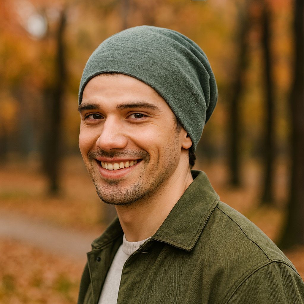 style3 Beanie Warme Herbst Mütze Damen Herren Haube Winter Laufen Sport Rad Chemo