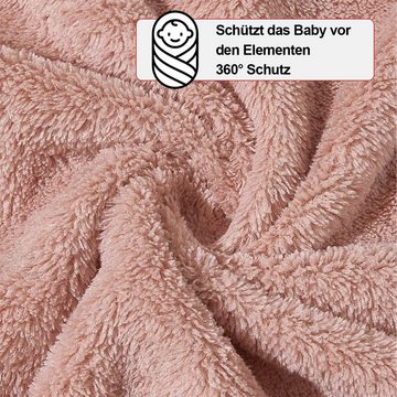 Welikera Kapuzenhandtuch 4er Set Babybadetuch, Weiche Kapuzenhandtücher aus Korallenfleece, (4-St), für Neugeborene - 80 x 80 cm