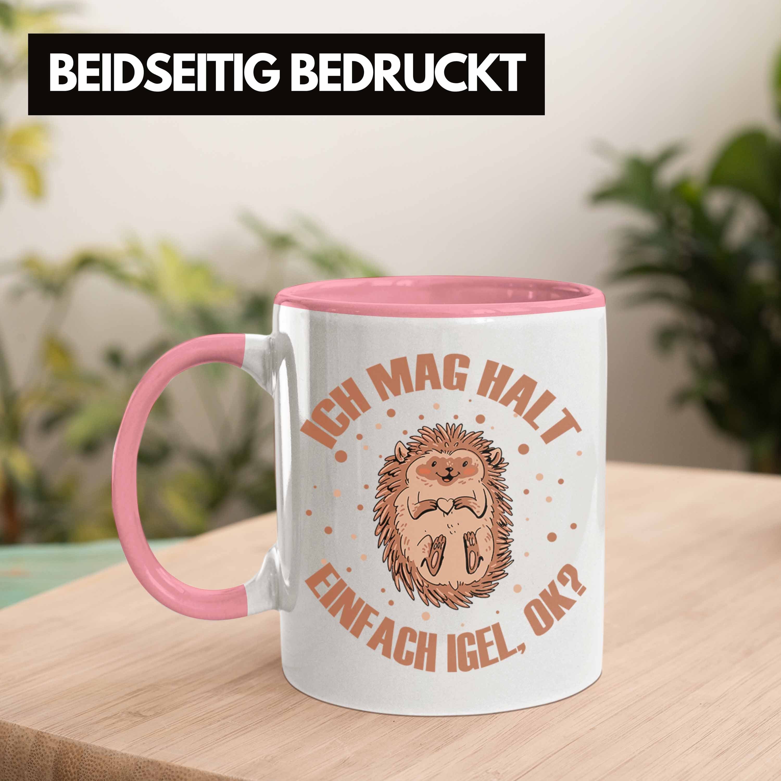 Igel-Liebhaber Trendation Igel - Geschenk Rosa Tasse Tasse für Tolles