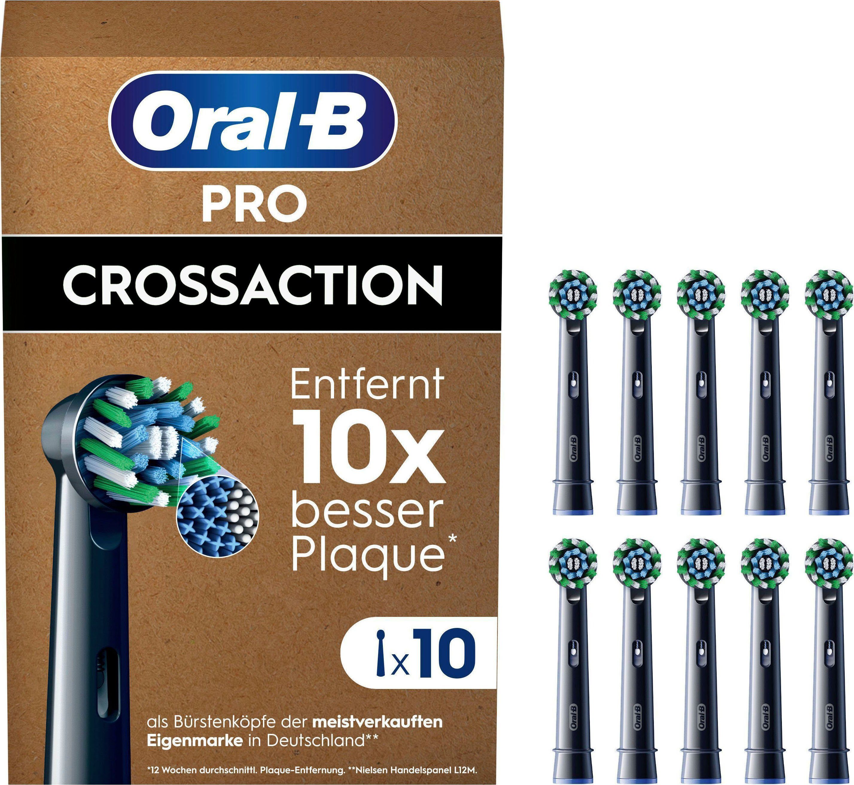 Oral-B Aufsteckbürsten Pro CrossAction, X-förmige Borsten