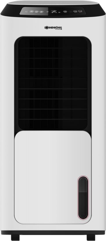 Sonnenkönig Standventilator Air Fresh 15, Leistung 200W, LED Display, Wasserstandanzeige, entnehmbarer Wassertank mit Fach für Kühlelemente, Soft-Touch-Display