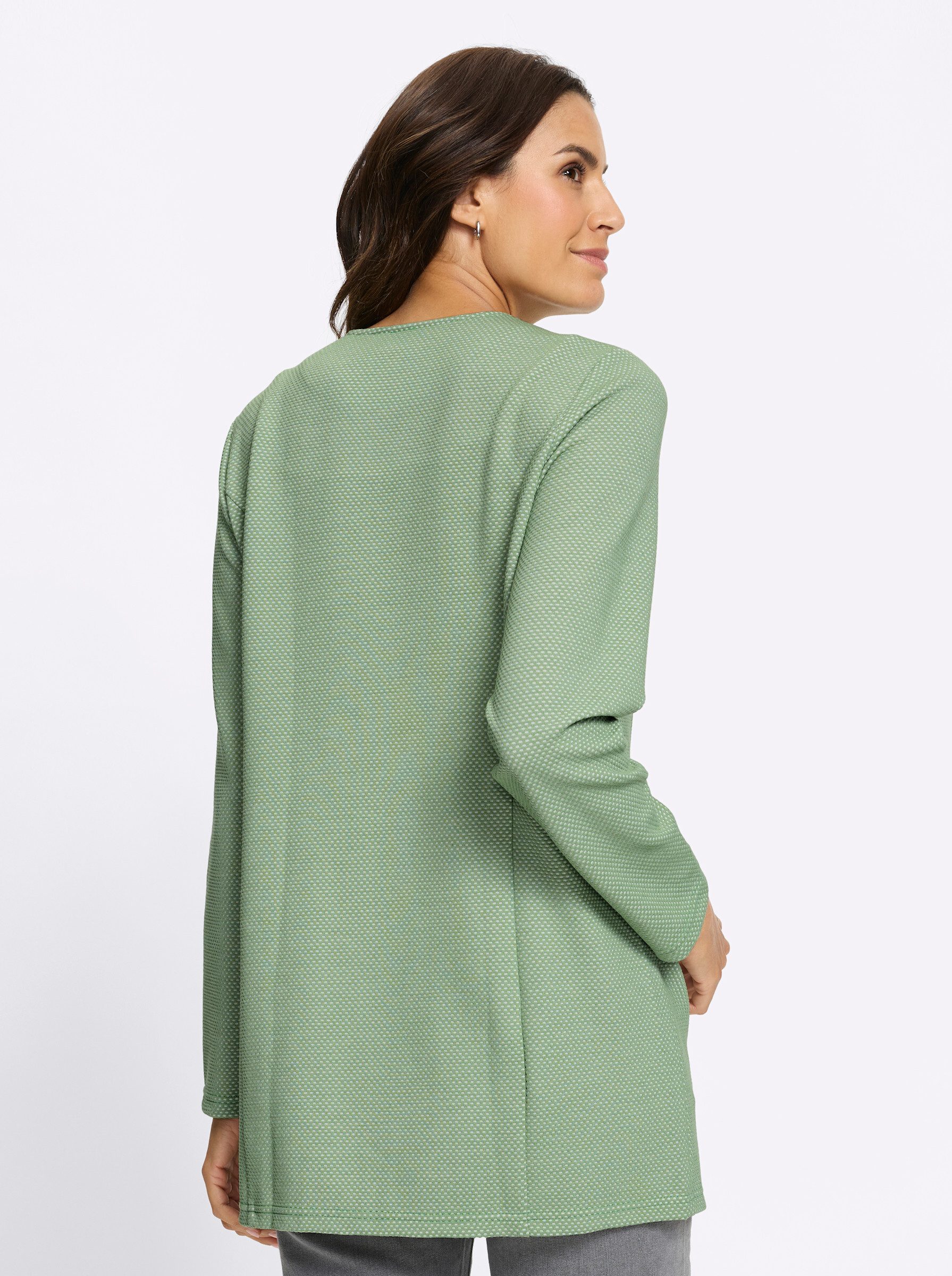 Witt Shirtjacke Shirtjacke Langarm Jersey, Jacquard