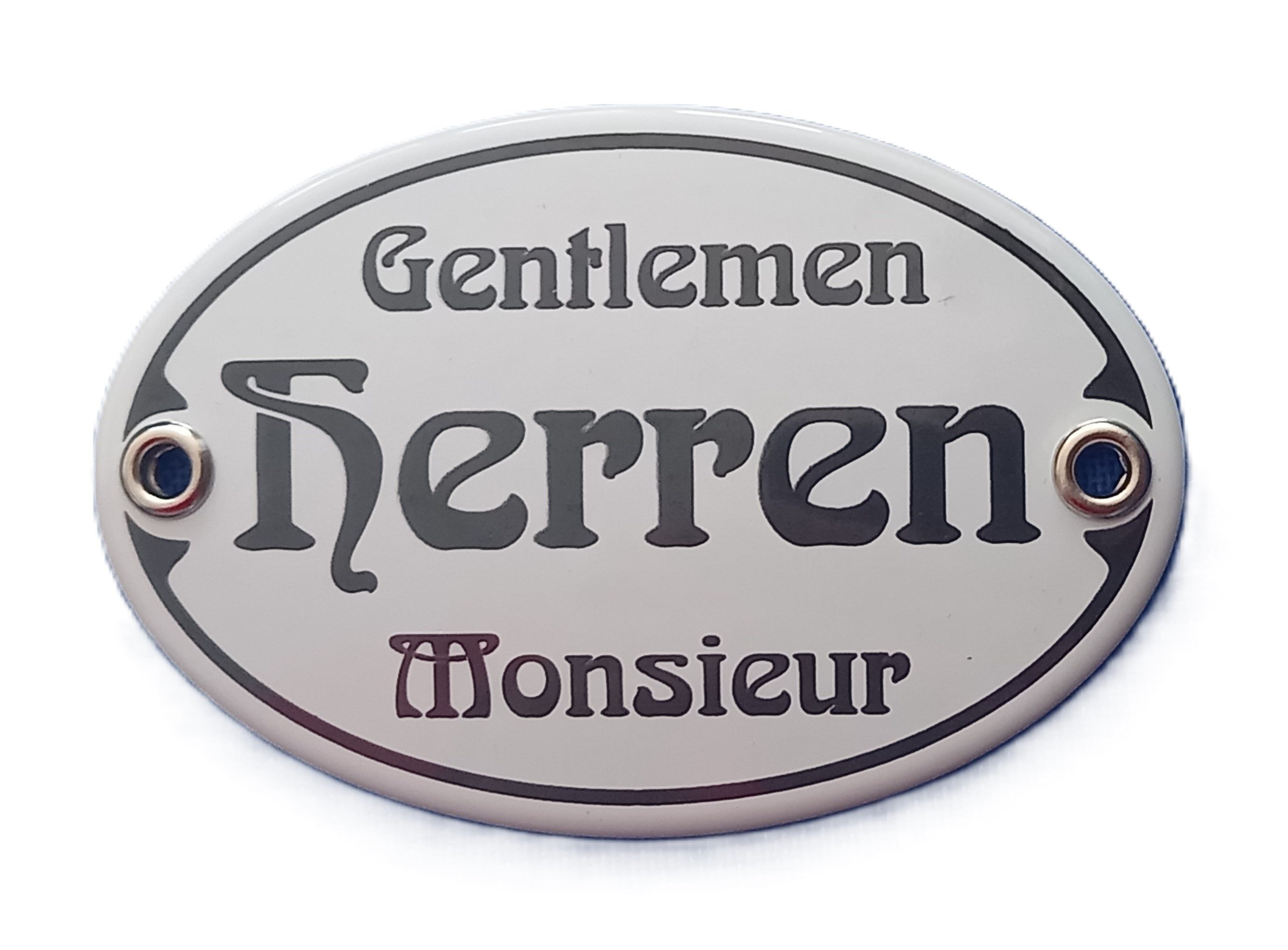 Elina Email Schilder Hinweisschild Gentlemen Herren Monsieur