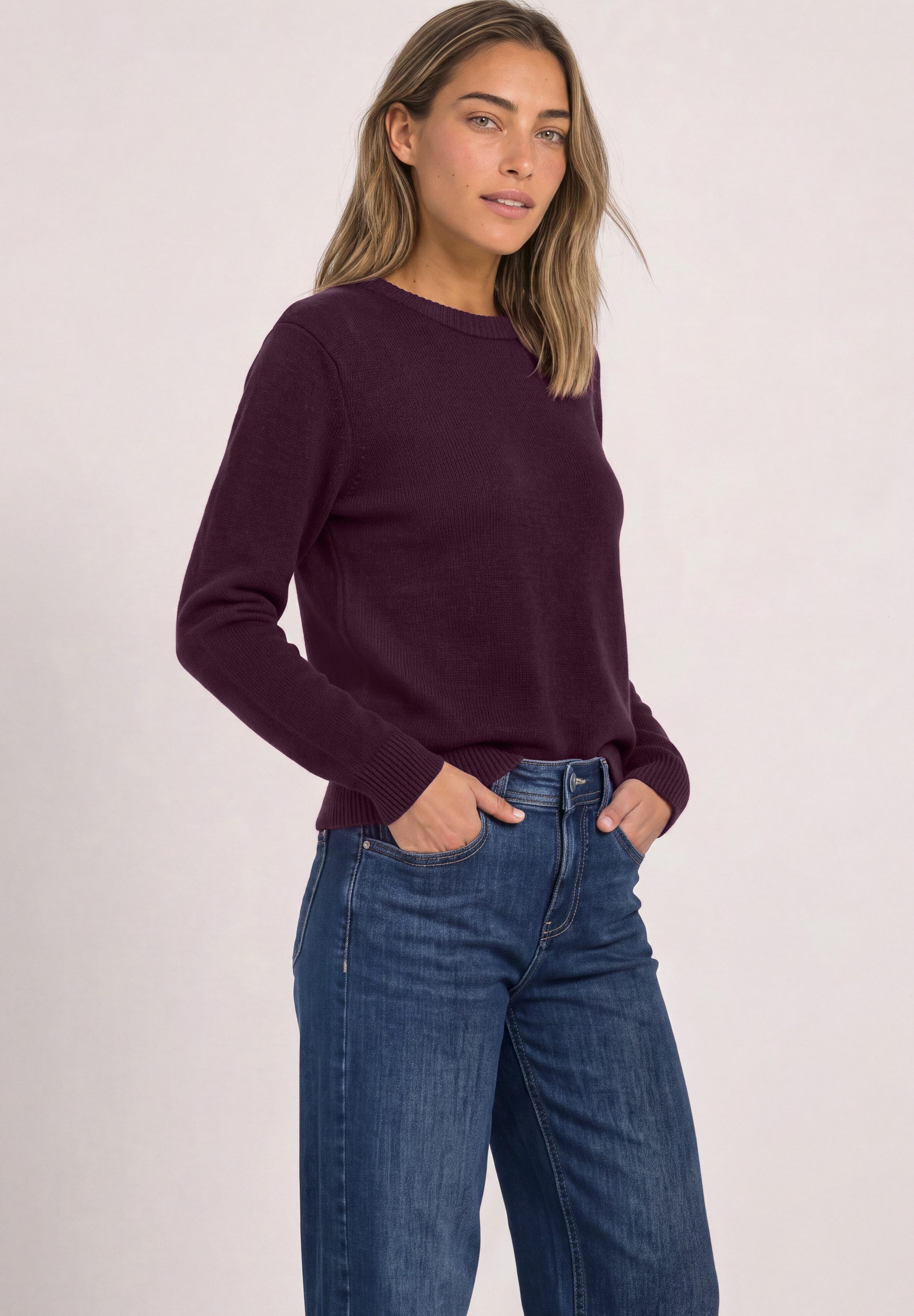 STREET ONE Strickpullover mit U-Boot-Ausschnitt