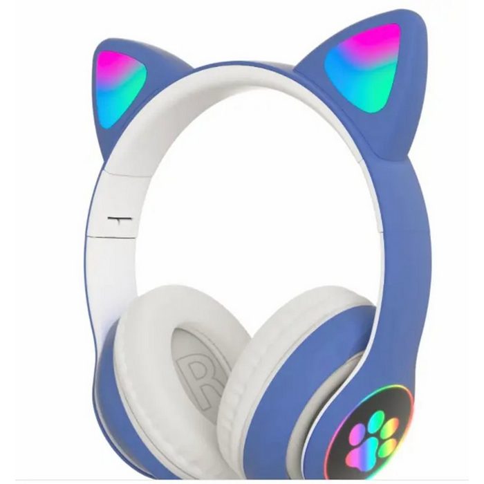Decome Katzenohren gedämpftes Brot in Form von Katzenohren Headset Bluetooth-Kopfhörer