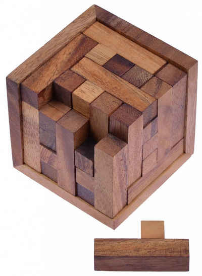 Logoplay Holzspiele Spiel, Packwürfel 125-3D Cube S - 3D Puzzle - Knobelspiel mit 25 BausteinenHolzspielzeug