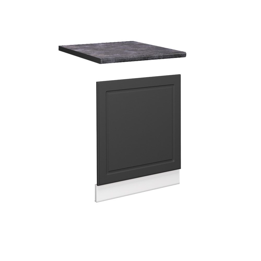 Vicco Frontblende Fame-Line, Anthrazit-Gold/Weiß, 60 cm, AP Anthrazit (1 St)