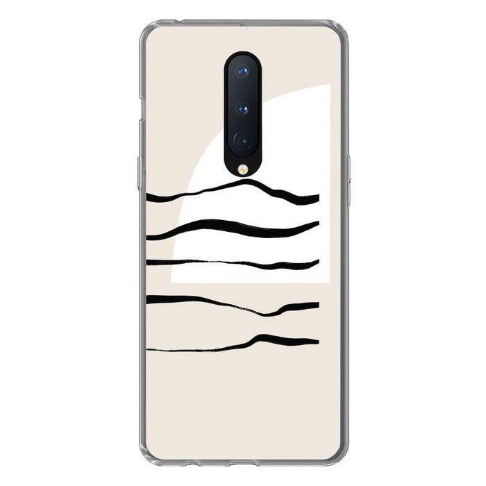 MuchoWow Handyhülle Abstrakt - Linie - Pastell Phone Case Handyhülle OnePlus 8 Silikon Schutzhülle