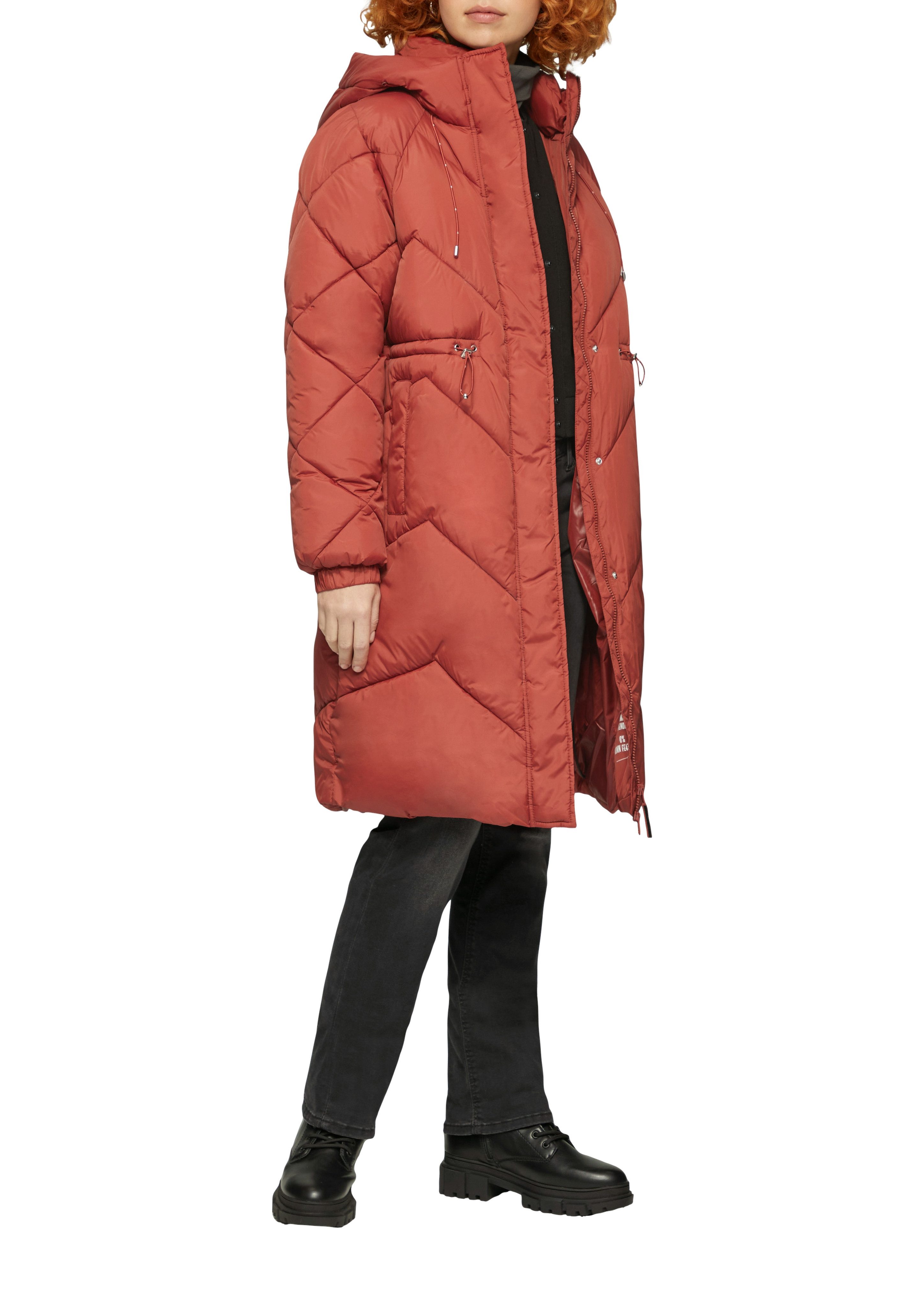 QS Steppmantel mit Kapuze günstig online kaufen