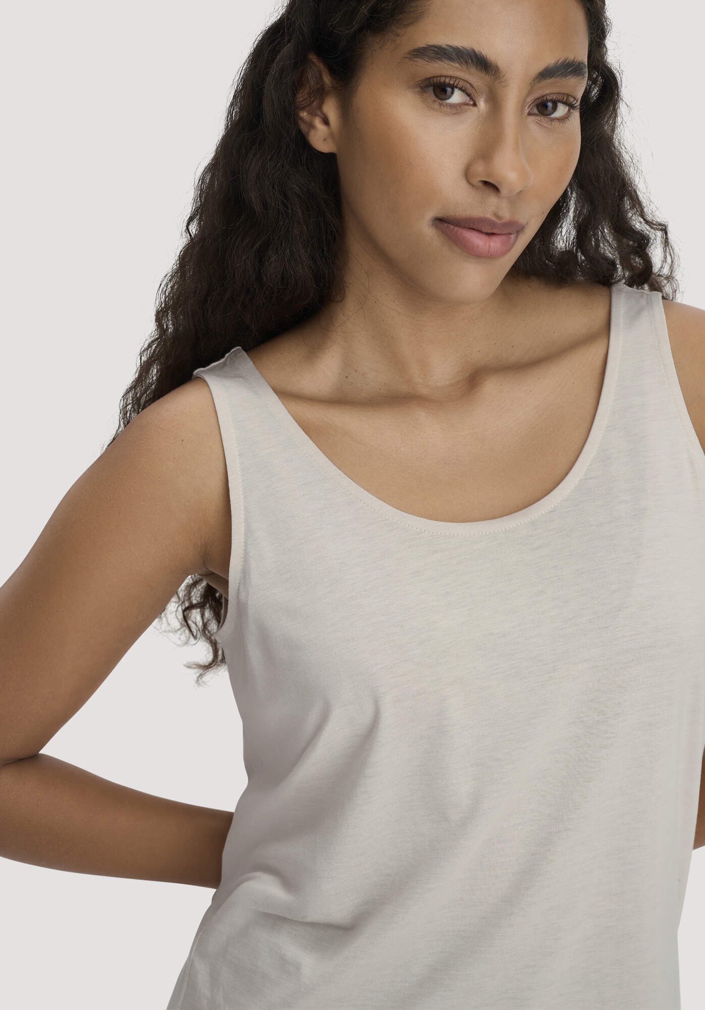 Hessnatur Shirttop aus TENCEL™ Lyocell mit Bio-Baumwolle (1-tlg)