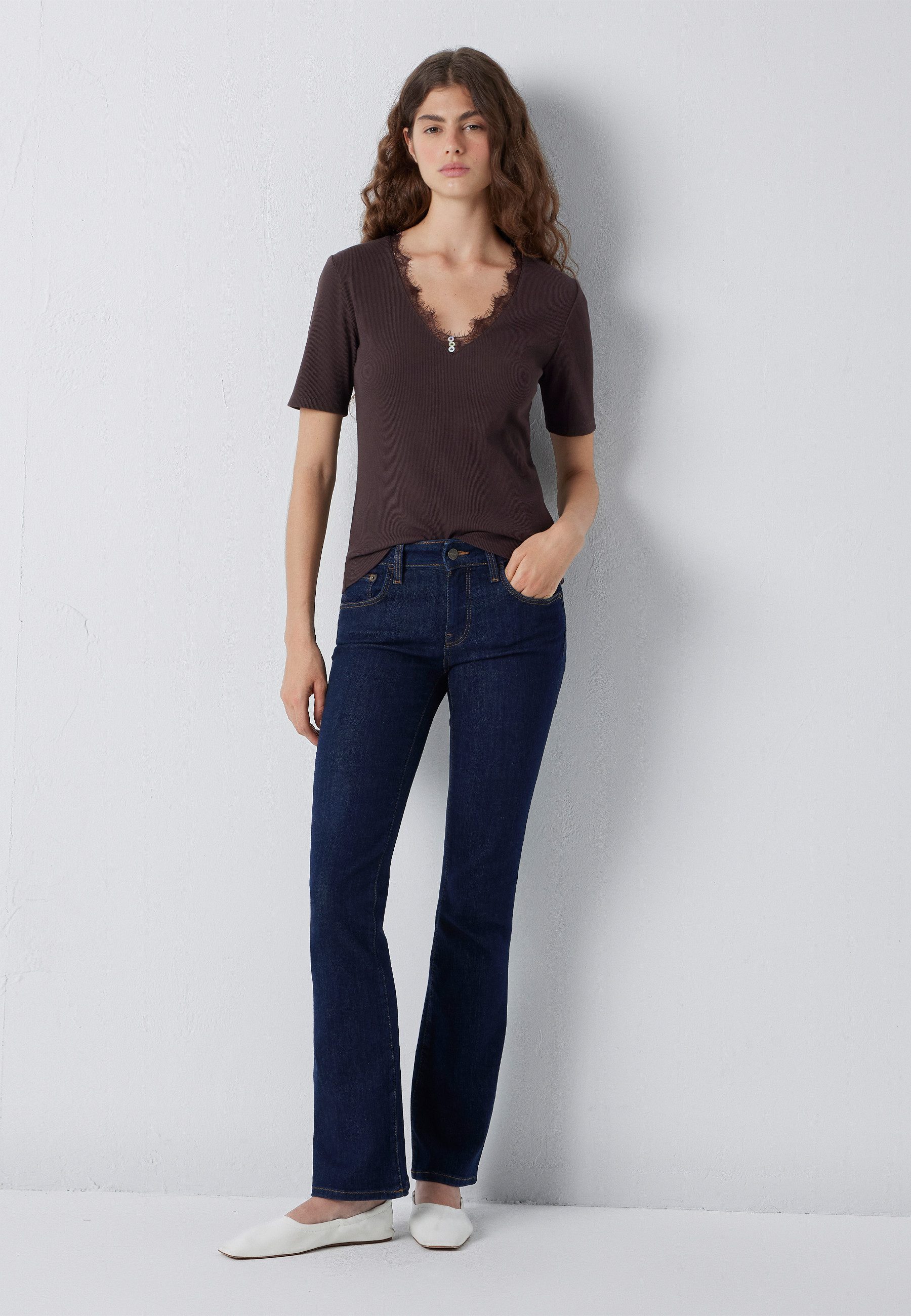 Mavi V-Shirt FASHION JERSEY Spitzen Top