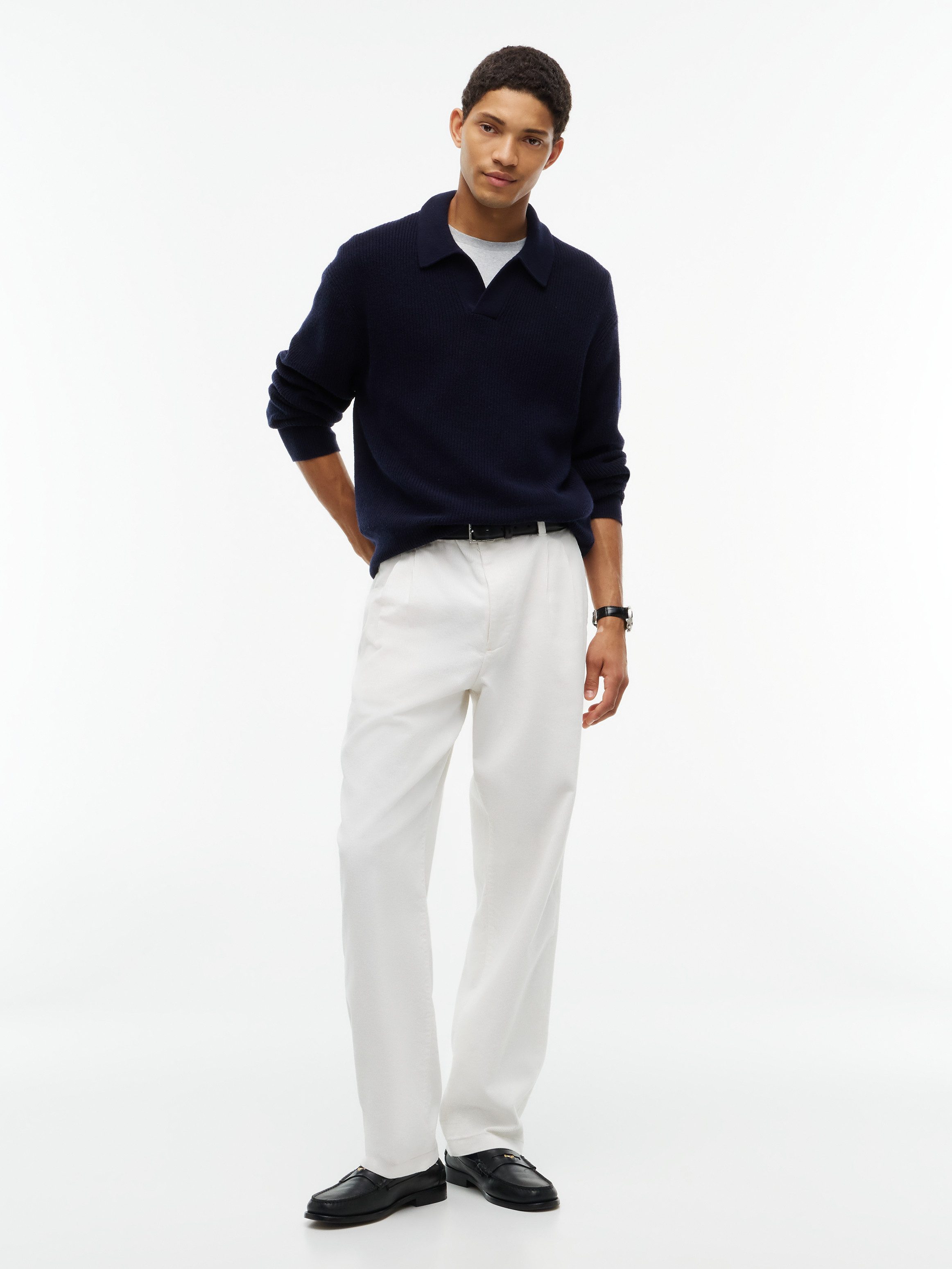 Tommy Hilfiger Rundhalspullover FISHERMAN RIB JONNY COLLAR aus Wollmix – Bild 4 von 5