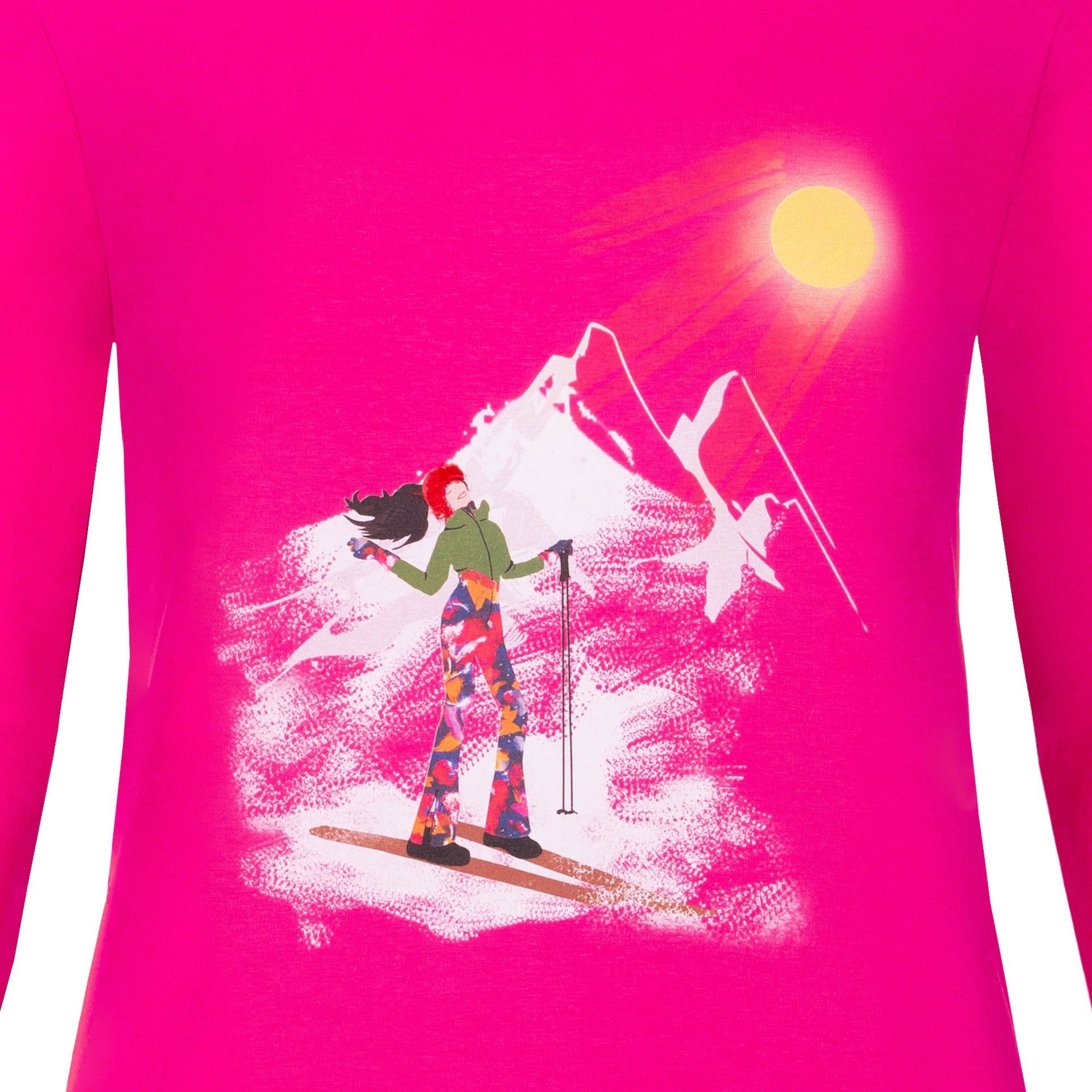 Almgwand Langarmshirt Almgwand Damen Pink W Nassreitheralm Langarm-Shirt
