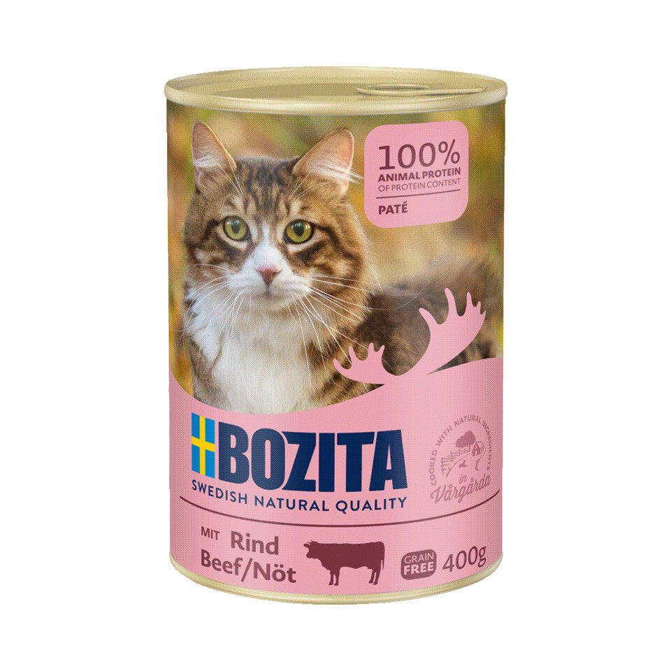 Bozita Rind 400 g - 6 Stück, Nassfutter für: Katze