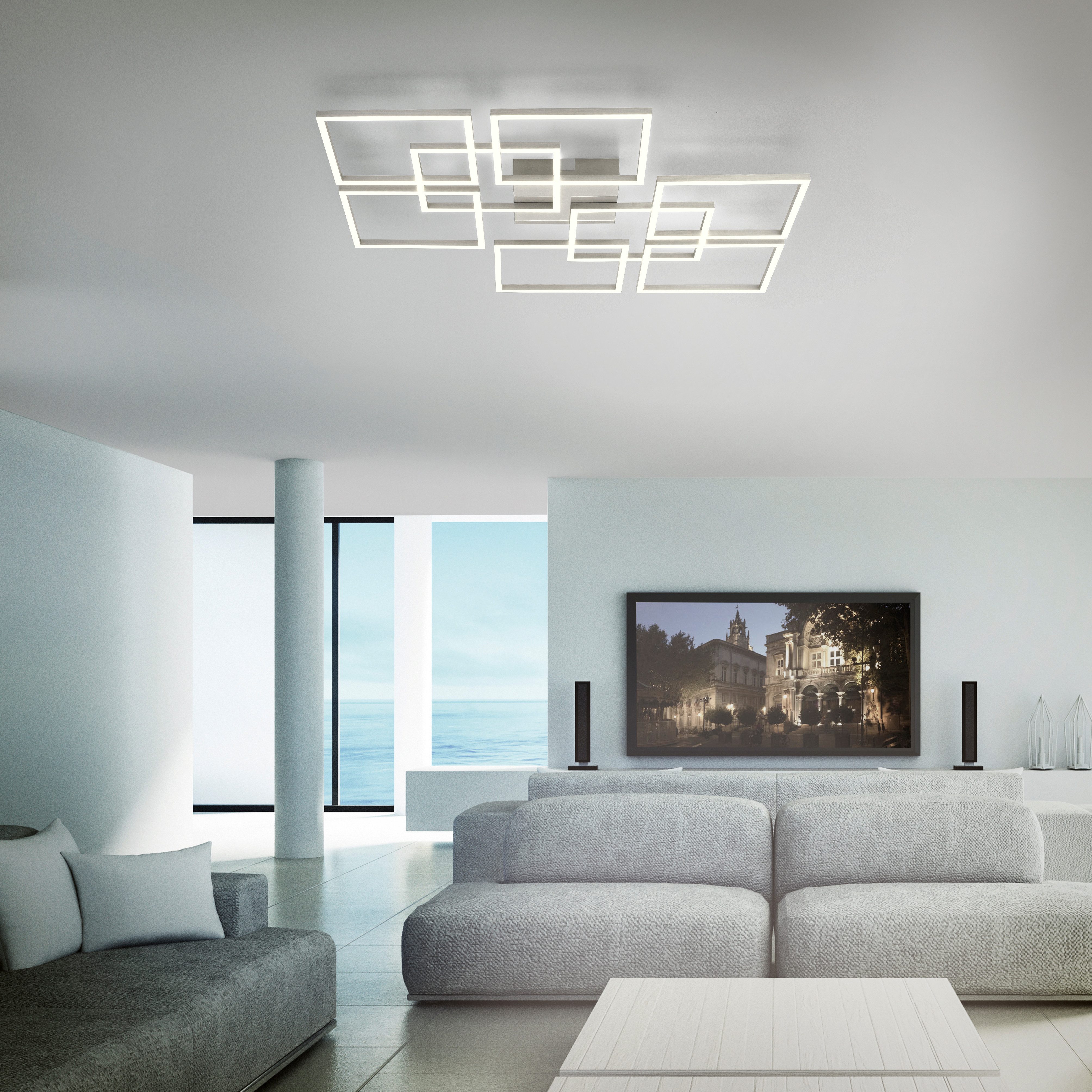 Neuhaus Q SMART HOME LIGHTS LED Deckenleuchte Q-INIGO, Smart Home, LED fest integriert, warmweiß - kaltweiß