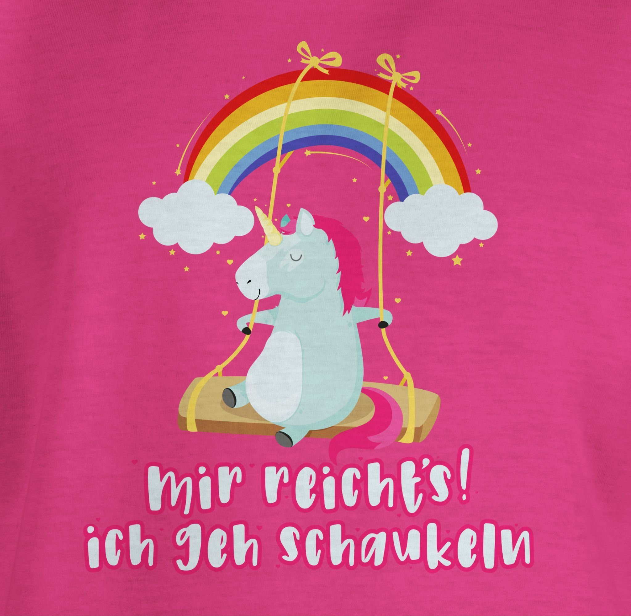 Fuchsia schaukeln ich Lustig - Kinder Sprüche geh reichts Unicorn Sprüche 1 Einhorn Shirtracer Spruch T-Shirt Mir Statement