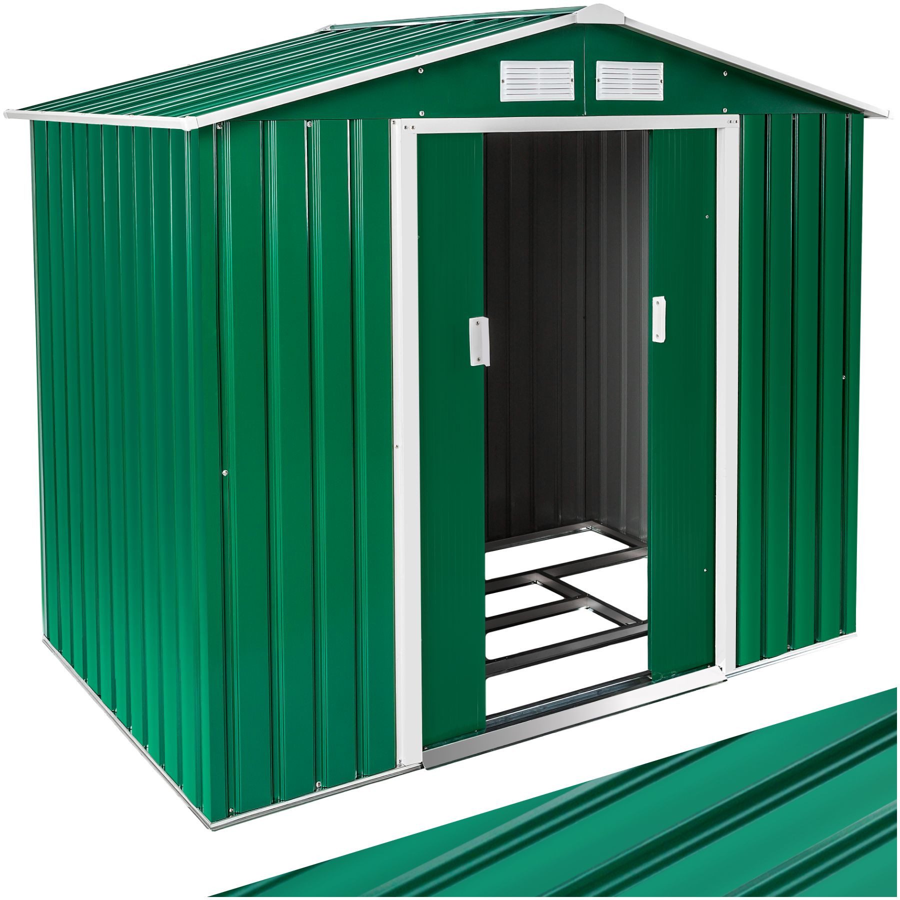 tectake Gartenhaus Geräteschuppen mit Satteldach, aus günstig online kaufen