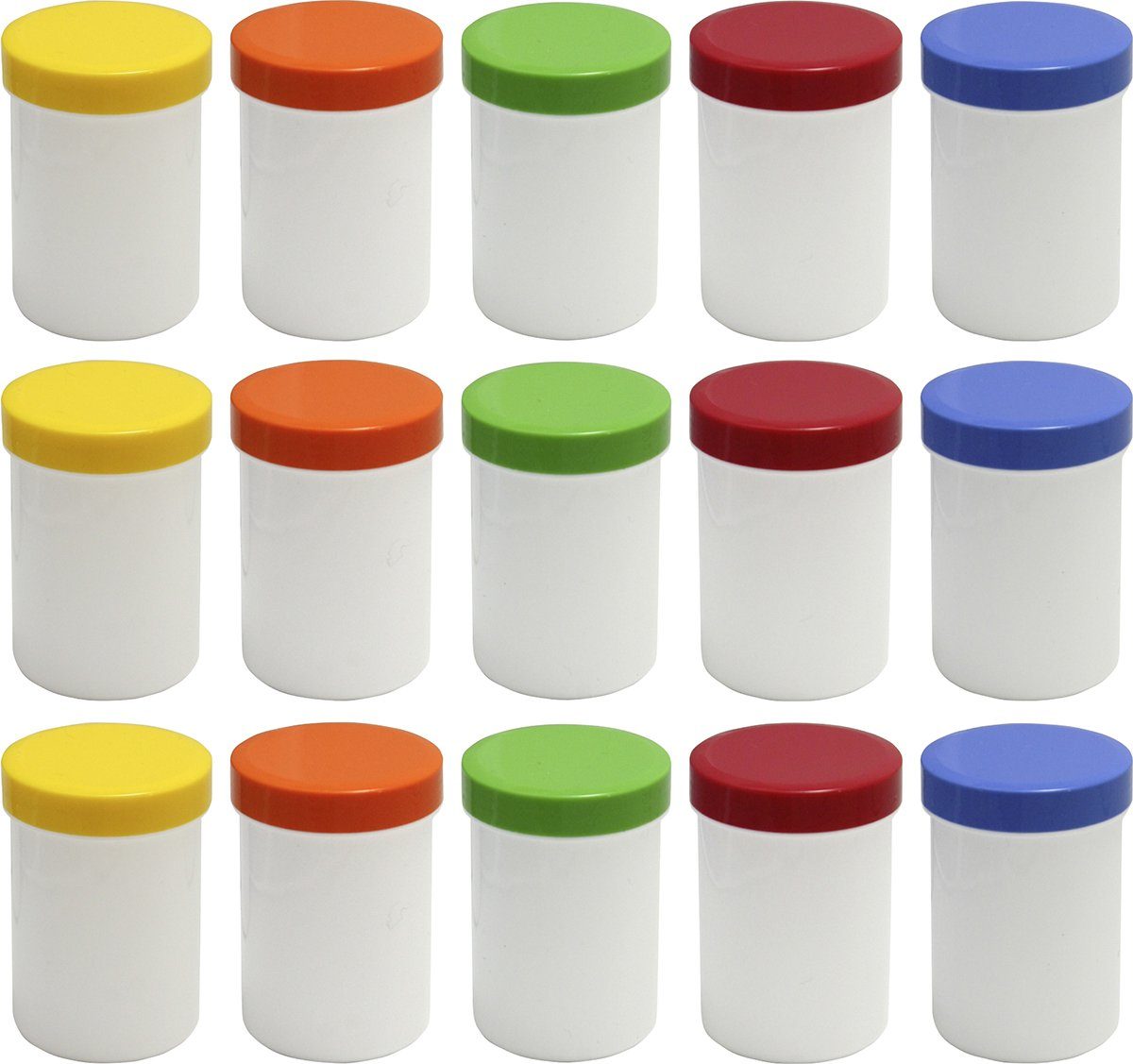Doserie Kuhn Dose für Salben, Cremes oder Kleinigkeiten (Füllvolumen 75 ml (hoch), Höhe 65 mm, 15 St., Salbendosen mit passenden Deckeln), Cremedose, Schraubdose