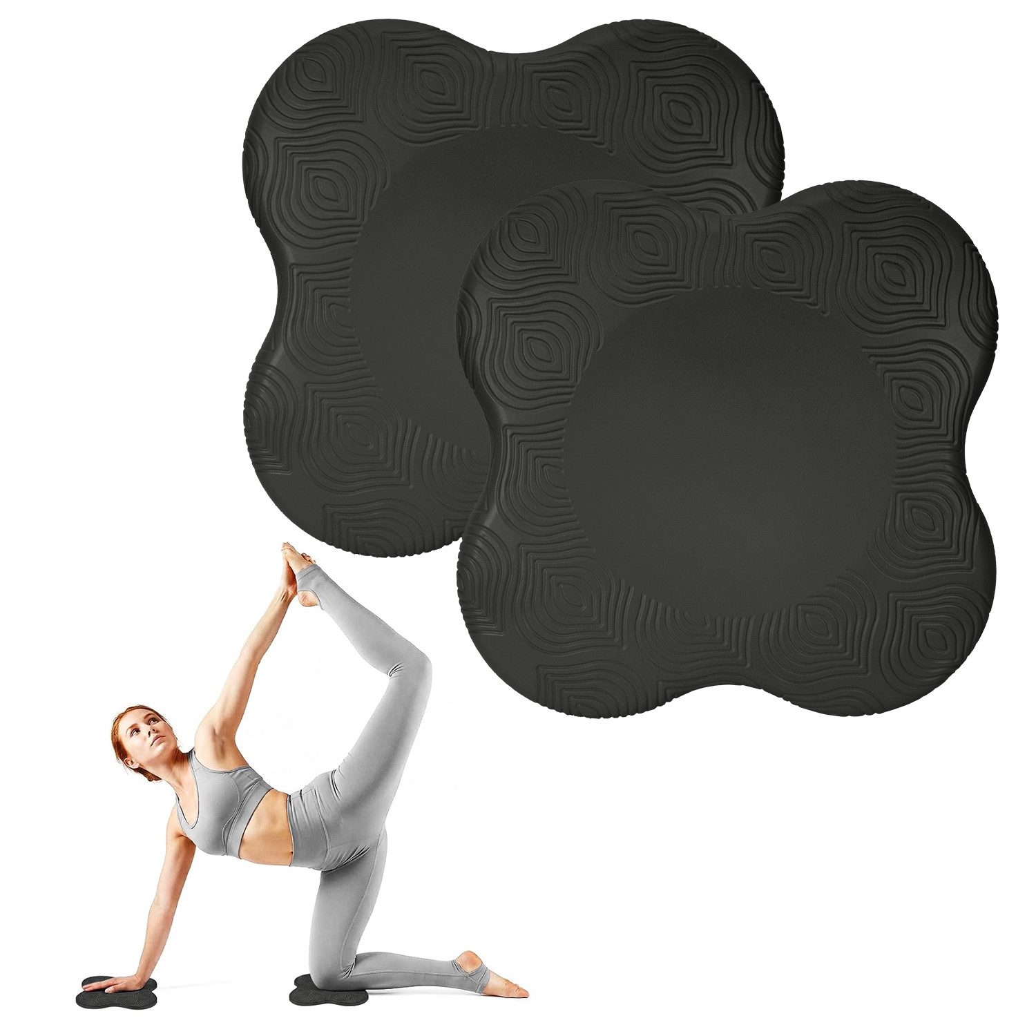 OSTWOLKE Yogamatte Yoga Kniekissen Rutschfeste Knieschützer Matte Yoga-Knieschoner (2-St)