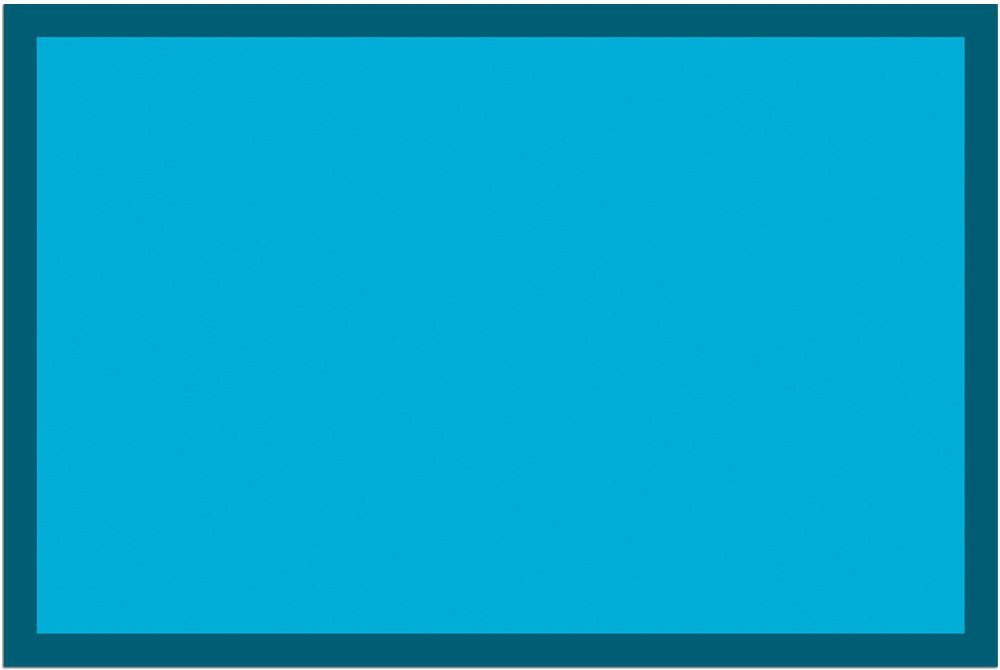 Fußmatte Türmatte Türkis blau in 40x60 cm als Fussabtreter Sauberlaufmatte, matches21 HOME & HOBBY, rechteckig, Höhe: 5 mm, Rutschfester Türvorleger für innen als waschbare Schmutzfangmatte