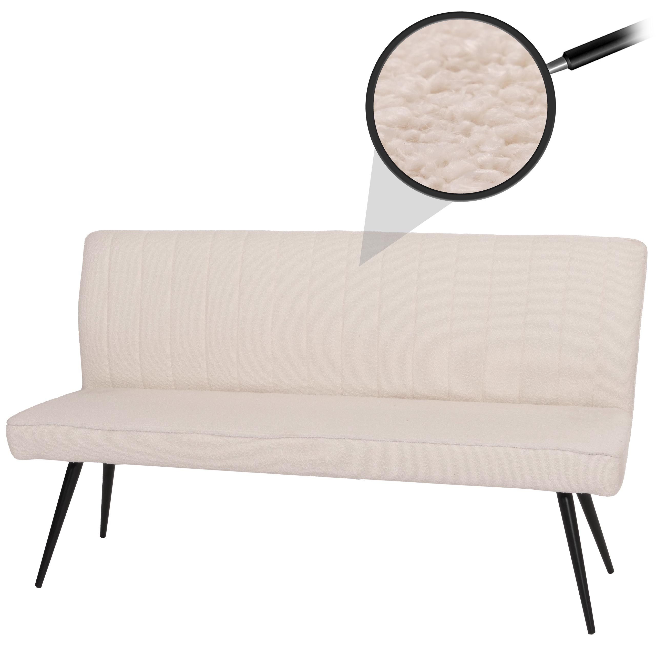 MCW Sitzbank MCW-K16-B, Moderner Bouclé Stoffbezug