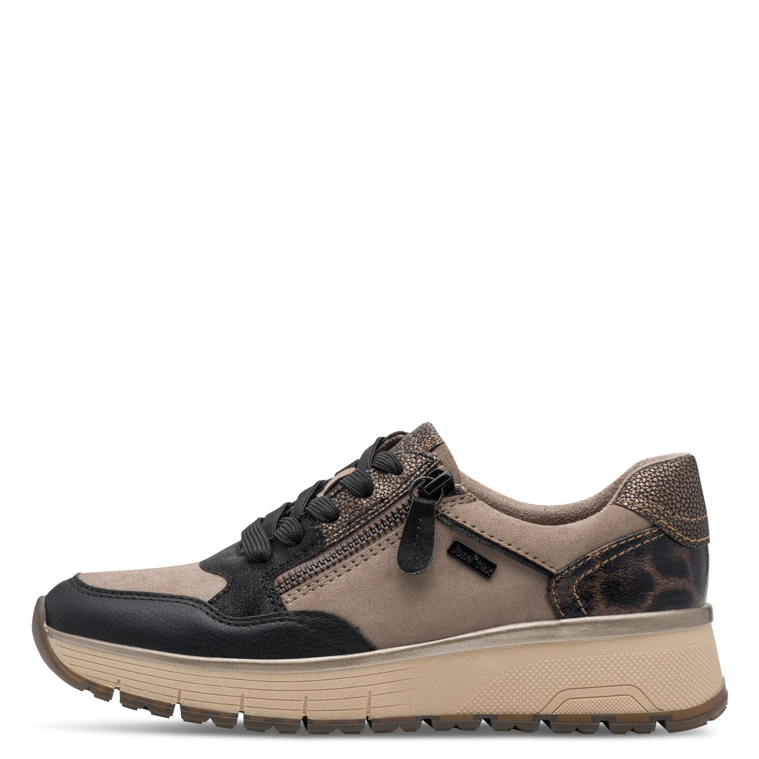 Jana Jana Damen Sneaker 8-23762-45-035 BLACK/TAUPE Sneaker