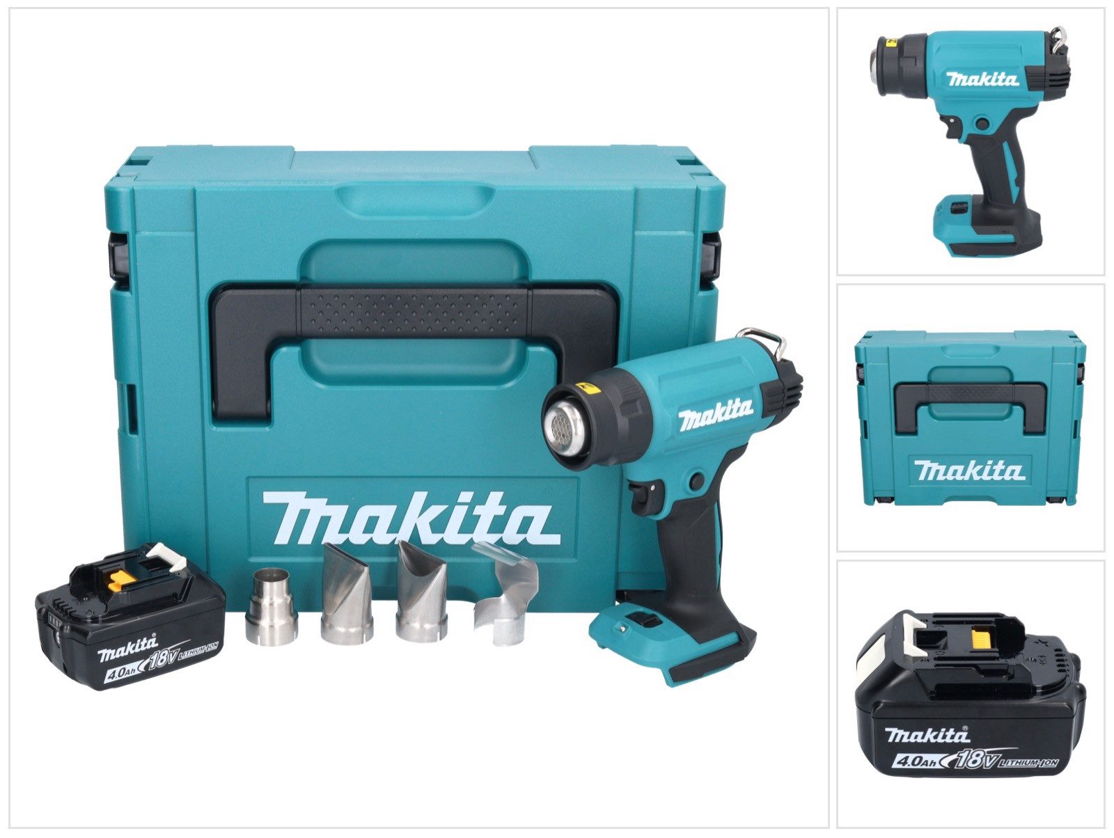 Makita Akku-Heißluftgebläse DHG 181 M1J Akku Heißluftgebläse 18 V 150