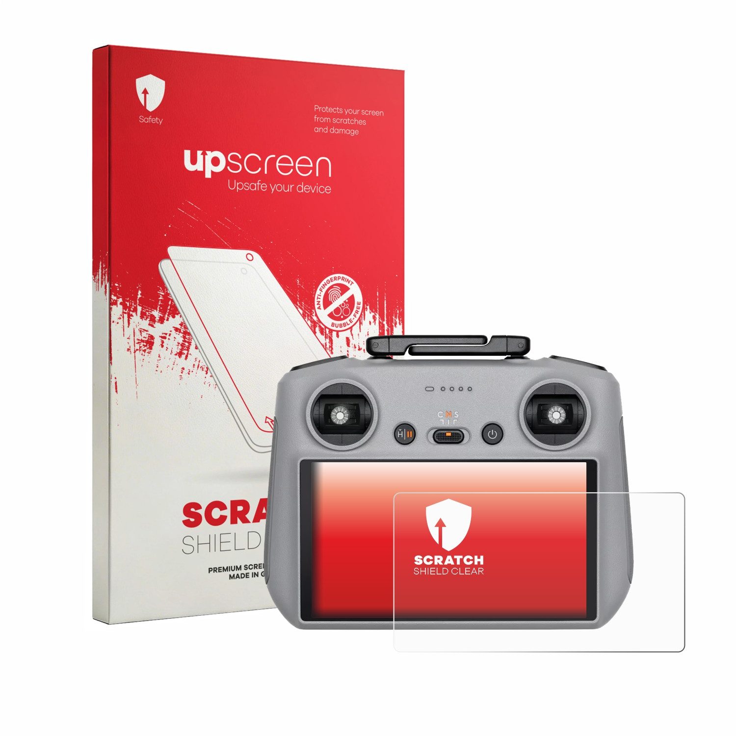 upscreen Displayschutzfolie Schutzfolie für DJI RC 2 2025, Displayschutz Schutz Folie Klar Transparent